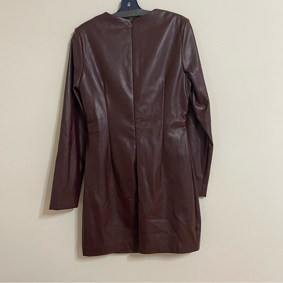 One33 Social Faux Leather Twist Dress - Picture 9 of 16
